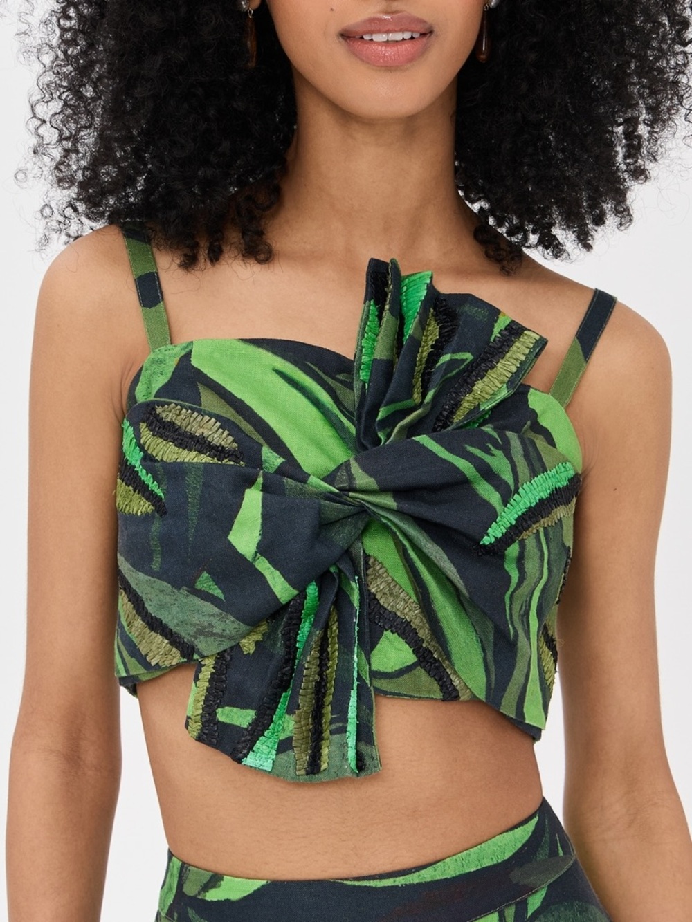 Farm Rio Coconut Tree Flow Crop Top